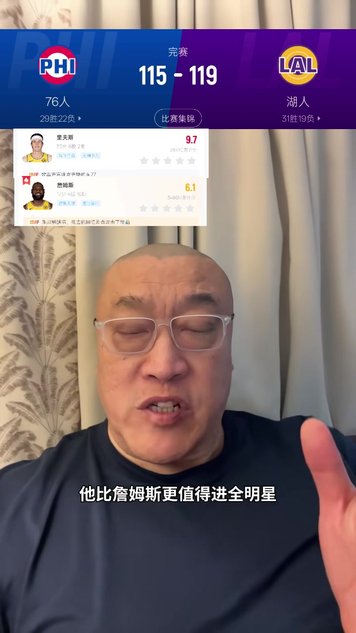 战队直播-马健：里夫斯若没受伤&amp;他比老詹更适合进全明星 肯纳德很适配湖人
